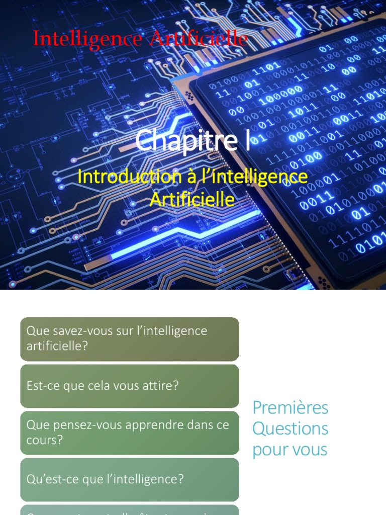 Introduction à l'Intelligence Artificielle | PDF | Intelligence ...