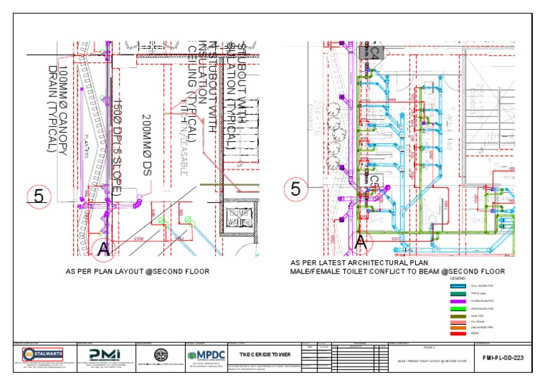 Male&amp;Female PWD Layout-223 - 2f | PDF | Environmental Technology | Water Management
