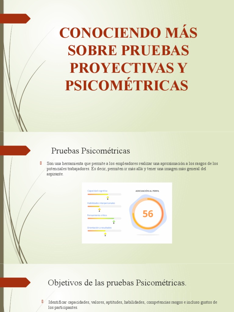 Pruebas Psicométricas y Proyectivas | PDF | Cociente de inteligencia ...
