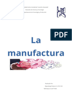 La manufactura: procesos y tipos