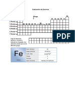 Evaluación de Química