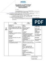Calendário AV3 E. Fundamental II com datas e disciplinas