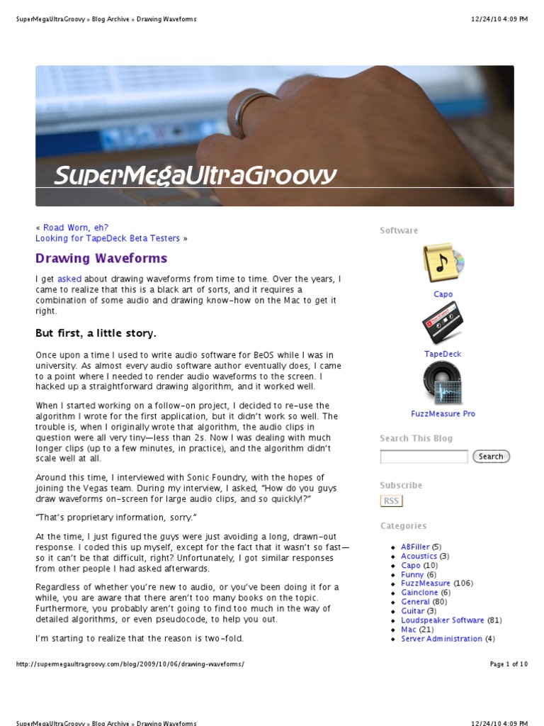 Drawing Audio Waveforms on Mac | PDF | Sampling (Signal Processing ...