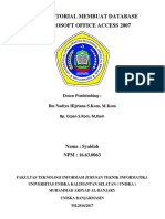 Membuat Database di Access 2007