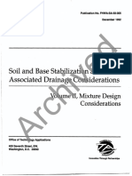 Soil and Base Stabilization and Associated Drainage Considerations