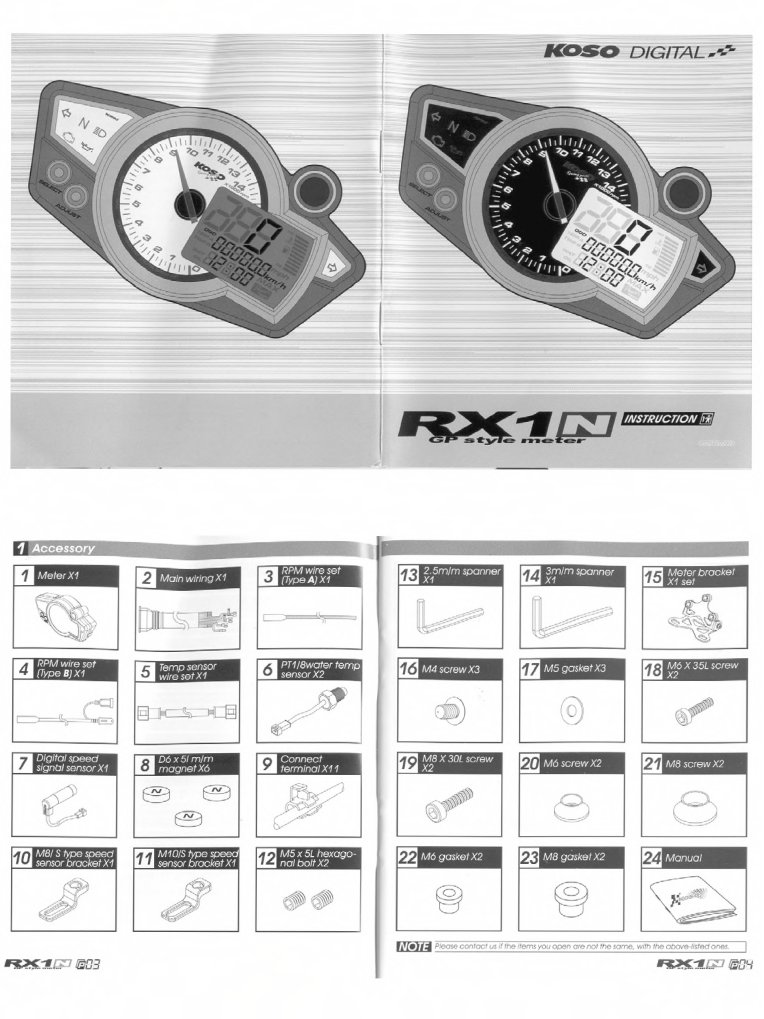 Koso RX1N | PDF
