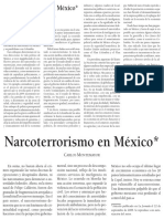 Montemayor Carlos Narcoterrorismo