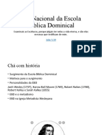 Dia Nacional da Escola Bíblica Dominical - História e Importância