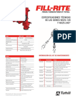 NX25 Series Bung Mount Spec Sheet Spanish