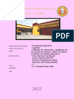 Instituto de Educación Superior "Perú - Japón":: Secretariado Ejecutivo: Logística