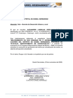 Carta Consorcio Daniel Hernandez