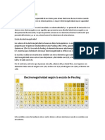 Electronegatividad y Aplicación