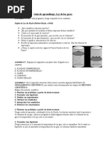 Guía de Aprendizaje Ley de Los Gases