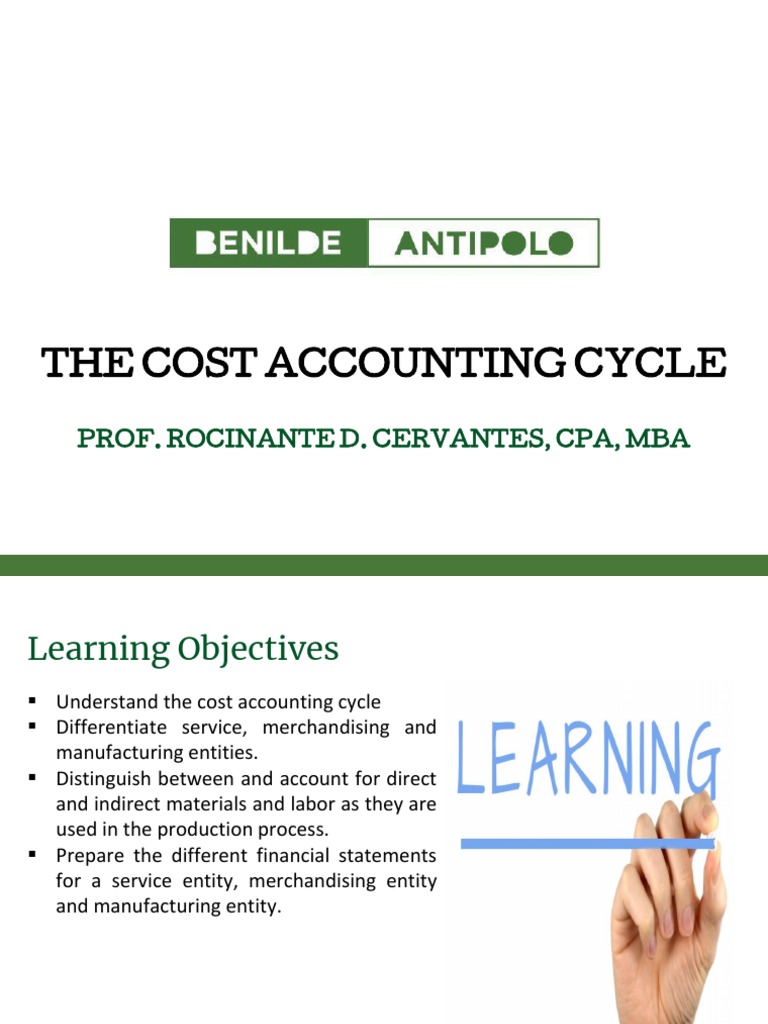 3 The Cost Accounting Cycle PDF