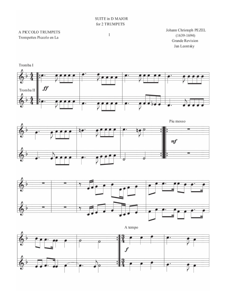 Piccolo Trumpets PDF