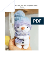 Muneco de Nieve Lindo Nino PDF Amigurumi Patron Gratis