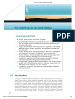 Formulating Research Design