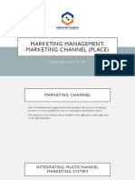 MARKETING CHANNEL MANAGEMENT