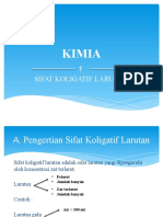 Sifat Koligatif Larutan