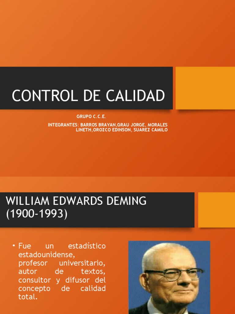 Aportaciones de Deming a la Calidad | PDF | Business | Economias