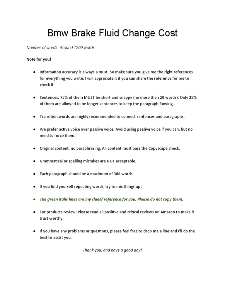 BMW Brake Fluid Change Cost | PDF | Vehicle Technology | Fluid Mechanics