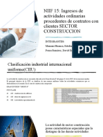 NIIF 15 y el reconocimiento de ingresos en el sector construcción