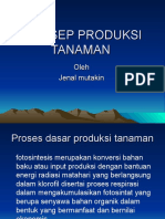 Konsep Produksi Tanaman