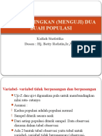 Membandingkan (Menguji) Dua Populasi