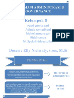 Kelompok 8 Reformasi Administrasi & Governace