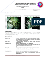 Praktikum Petrologi Batuan Beku & Malihan Laboratorium Geologi Dinamik & Petrologi Universitas Sriwijaya 2019