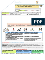 Ficha de Actividad 4 de Ed. Física de 3ro 2022-1