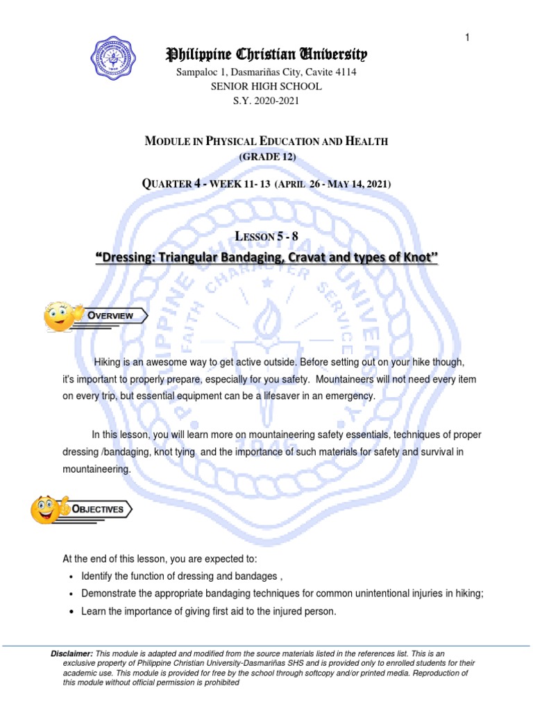 Peh 12 quarter 4 wk 5 7 download free pdf knot