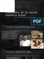 Exonentes de La Cocina Española Tradicional
