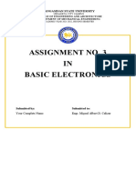 Basic Electronics (Assignment No. 3)