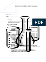 Petunjuk Praktikum Hidrolisis Garam