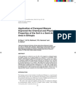 Application of Farmyard Manure Improved The Chemical and Physical Properties of The Soil in A Semi-Arid Area in Ethiopia