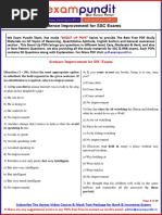 Sentence Improvement Questions PDF For SSC CHSL CGL Exams