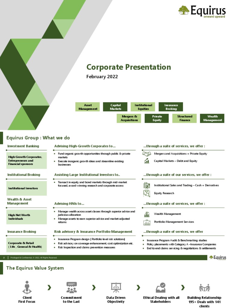 Equirus Group - Corporate Profile - Feb 2022 | PDF | Investment ...