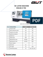 CNC Lathe Machine CK6136 X 750 - 360mm Swing 750mm Between Centers