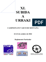 Reglamento Subida A Urraki