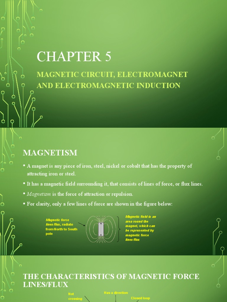 Chapter 5 | PDF | Electromagnetic Induction | Magnetic Field