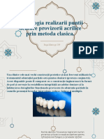 Tehnologia Realizarii Puntii Dentare Provizorii Acrilice Prin Metoda Clasica.