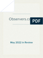 Monthly Reviews May 2022 Edition