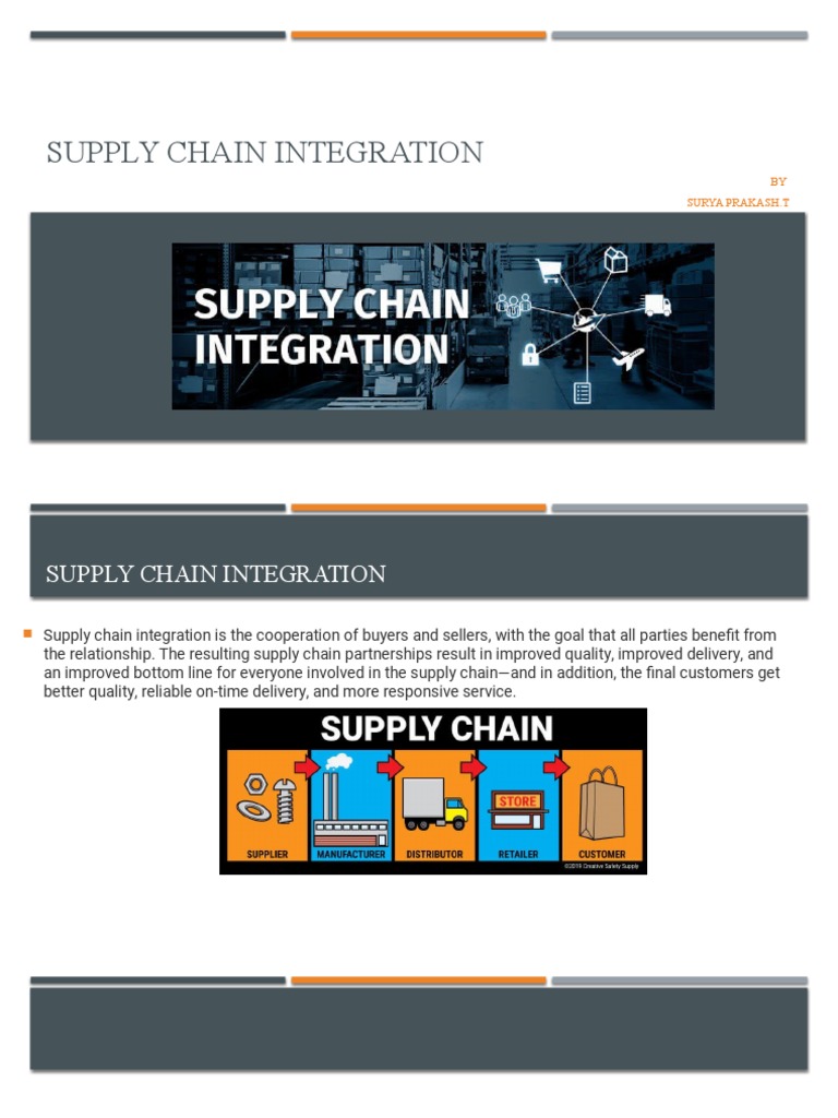 Supply Chain Integration PDF Supply Chain Procurement
