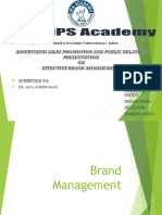 Brand Management PPT by YASH