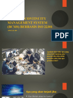 Business Continuity Management System (BCMS) Berbasis Iso 22301