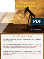 3.3. Law of Returns To Scale