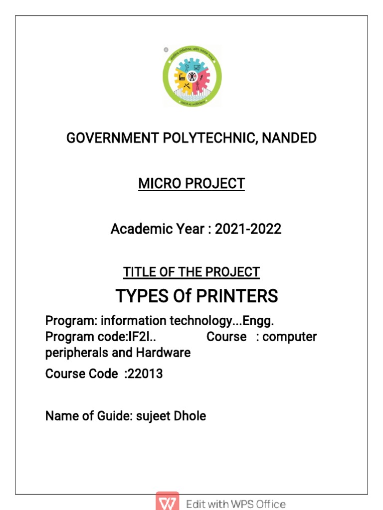 Types of Printers Overview | PDF | Printer (Computing) | Learning