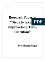Research Paper On Retension - HR