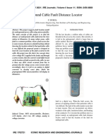 Underground Cable Fault Distance Locator: © MAY 2021 - IRE Journals - Volume 4 Issue 11 - ISSN: 2456-8880